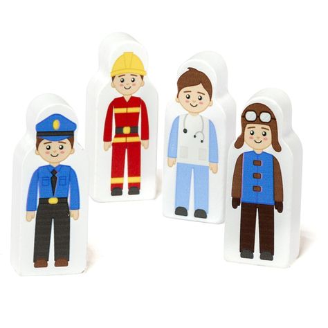 Set Autos De Emergencia De Madera MOLTO-2