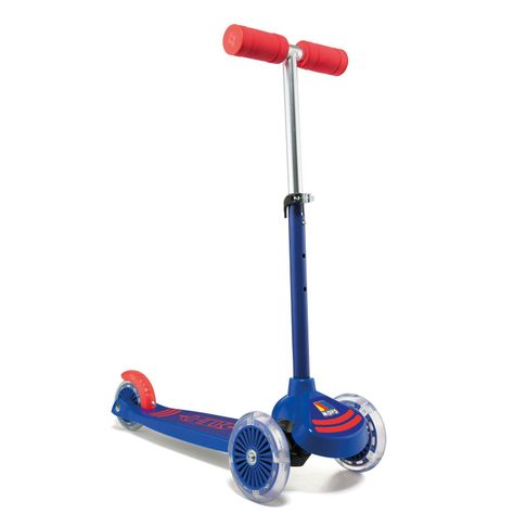Monopatin Para Niños Con Luces - Maxi Scooter Azul MOLTO-0