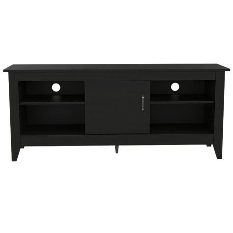 Rack Tv 65" 1 Puerta Fm-005N Negro-1