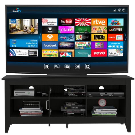 Rack Tv 65" 1 Puerta Fm-005N Negro-2