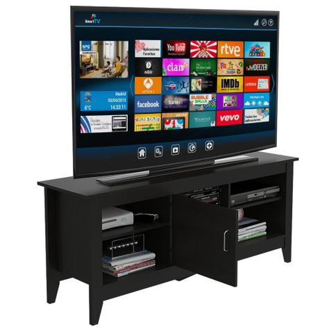 Rack Tv 65" 1 Puerta Fm-005N Negro-3