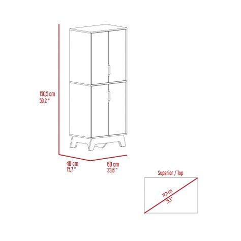 MUEBLE ALACENA 4 PUERTAS FM-001B BLANCO-6
