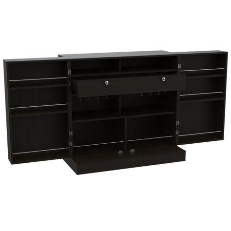 Bar Extensible 2 Puertas 1 Cajon Fm-011N Negro-5