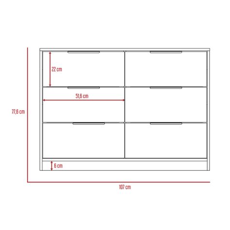 COMODA 4 CAJONES 2 PUERTAS ABATIBLES FM-021C - CAFÉ CLARO-7