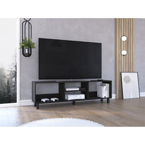 RACK TV 70" MULTIUSOS FM-042N - NEGRO-4