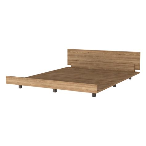 BASE DE CAMA 2 PLAZAS FM-001C - CAFE CLARO-0
