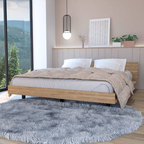 BASE DE CAMA 2 PLAZAS FM-001C - CAFE CLARO-2