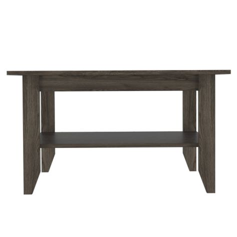 MESA DE CENTRO 1 ESTANTE FM-004O CAFÉ OSCURO-1