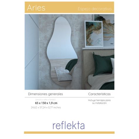 Espejo Con Forma Irregular 150X65X1,9 Cm Fm-021-7
