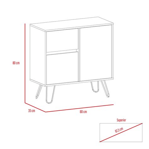 ARRIMO 2 PUERTAS Y 1 CAJON FM-001S - CAFÉ OSCURO-6