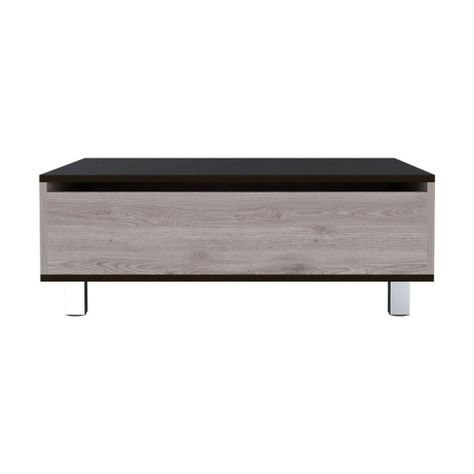MESA DE CENTRO EXTENSIBLE FM-002G GRIS Y NEGRO-1