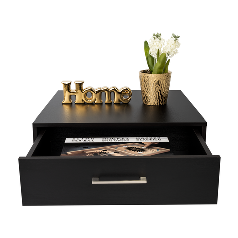 MESA DE CENTRO 1 CAJÓN FM-001N - NEGRO-2