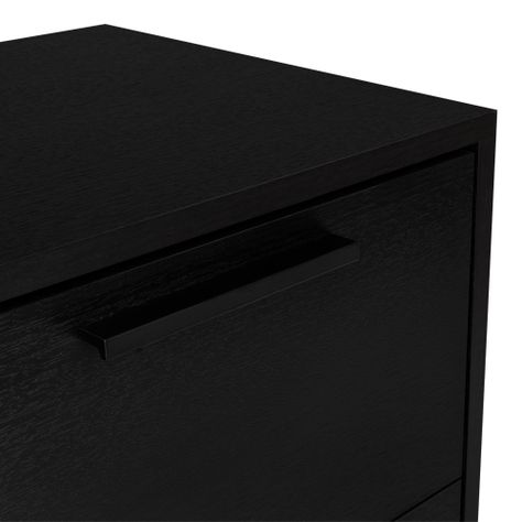 Mesa De Noche Secret Con Cajo Oculto Fm-010N Negro-6