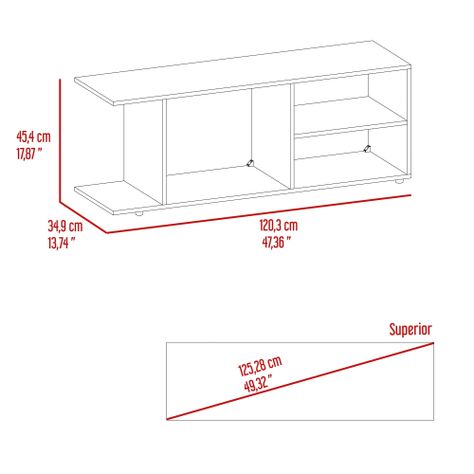 RACK TV 70" FM-004B - BLANCO-5