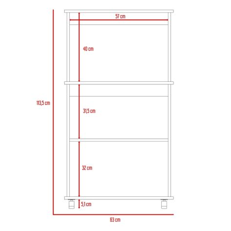 MUEBLE MICROONDAS 2 PUERTAS FM-010B BLANCO-7