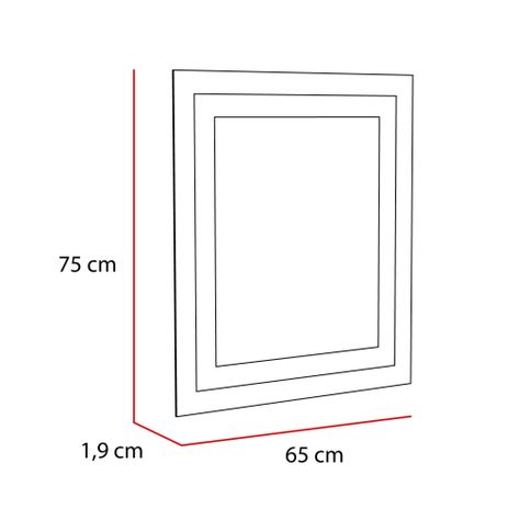 ESPEJO RECTANGULAR 65x75x1,9 CM FM-066-3
