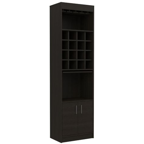 BAR ALTO 2 PUERTAS 16 BOTELLEROS FM-001N - NEGRO-0