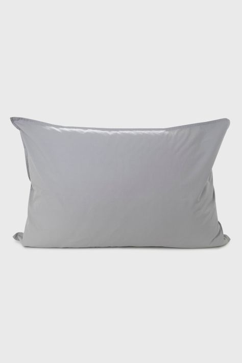 Funda de almohada algodon light grey 50X70-0