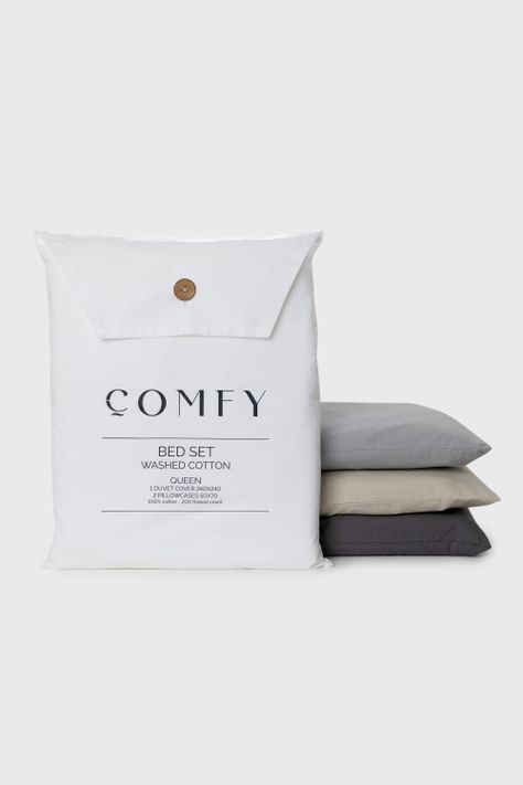 Funda de almohada algodon light grey 50X70-1