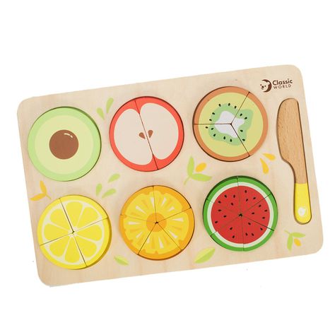 Fracciones Frutas de Madera Classic World-0