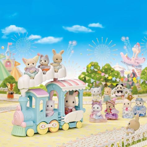 Tren Arcoíris de las Nubes Sylvanian Families-3