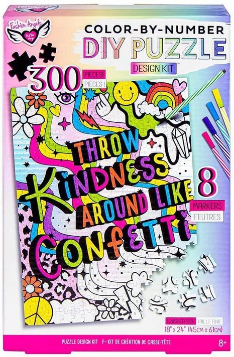 Puzzle para Colorear por Números Fashion Angels-0