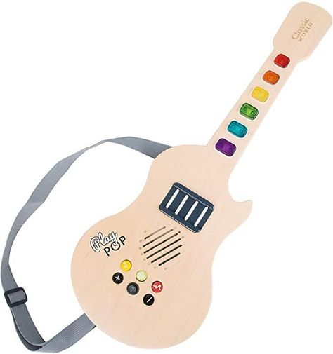 Guitarra de Madera con Sonidos Classic World-0