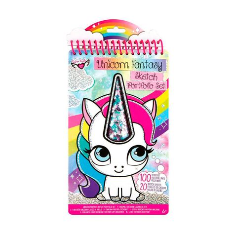 Libreta Unicornio para Colorear Fashion Angels-0