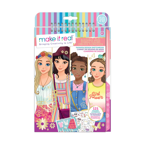 Cuaderno de Bocetos Diseño de Moda Make It Real-0