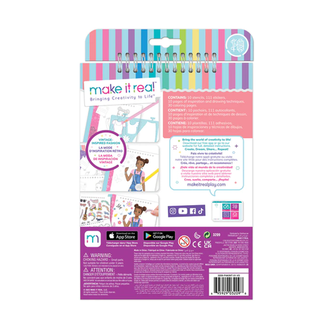 Cuaderno de Bocetos Diseño de Moda Make It Real-1