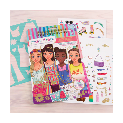 Cuaderno de Bocetos Diseño de Moda Make It Real-2