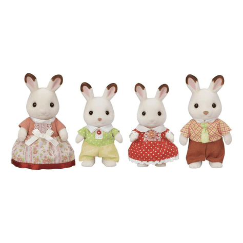 Familia Conejos Chocolate New Sylvanian Families-2