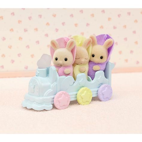 Trillizos Conejos de Leche Bebés Sylvanian Families-3