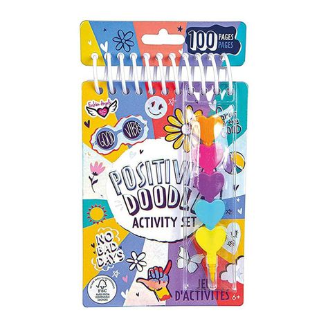 Cuaderno de Dibujos Positivos con Crayones Fashion Angels-0