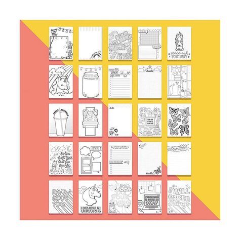 Cuaderno de Dibujos Positivos con Crayones Fashion Angels-2