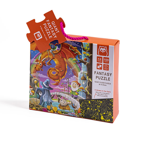 Puzzle Fantasía Glow 100 Piezas Eureka-0