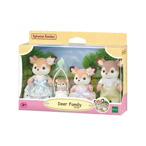 Familia Ciervos Sylvanian Families-0