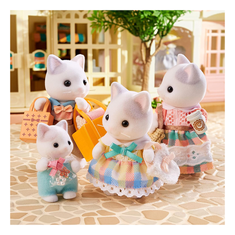 Familia Gato Latte Sylvanian Families-1