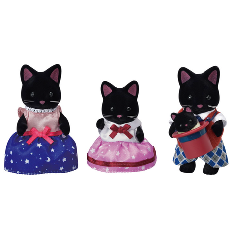 Familia Gatos de Medianoche Sylvanian Families-1