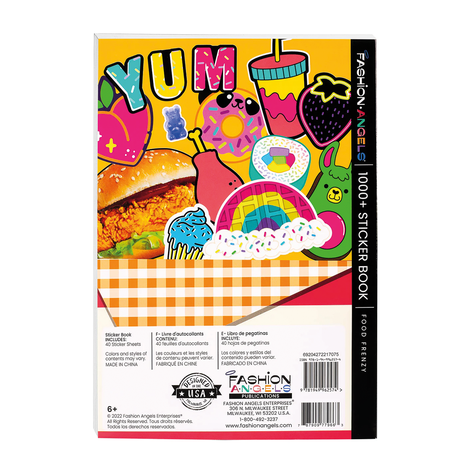 Libro de Stickers Comida 1000+ Fashion Angels-3