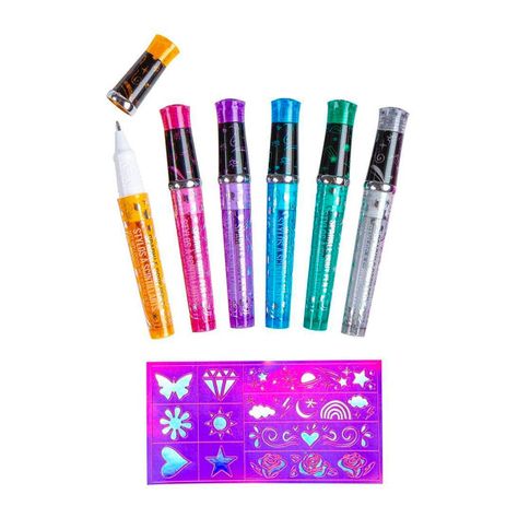 Marcadores para Crear Tatuajes Brillantes Fashion Angels-1