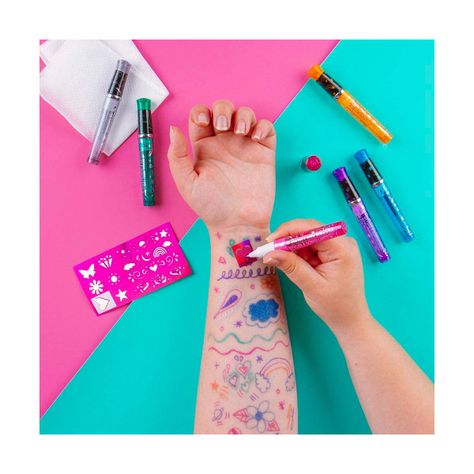 Marcadores para Crear Tatuajes Brillantes Fashion Angels-3