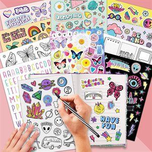 Libro Stickers y Lápices Fashion Angels-2