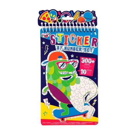 Libreta para Pegar Sticker por Números Dino Fashion Angels-0