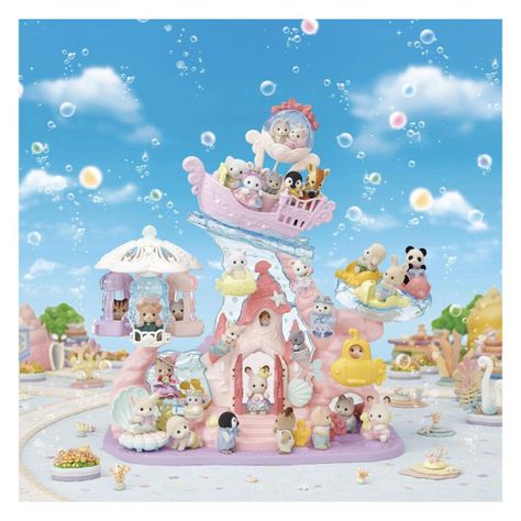 Castillo Sirenita Bebé Sylvanian Families-1