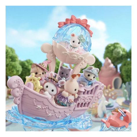 Castillo Sirenita Bebé Sylvanian Families-2