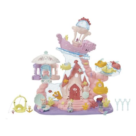 Castillo Sirenita Bebé Sylvanian Families-3