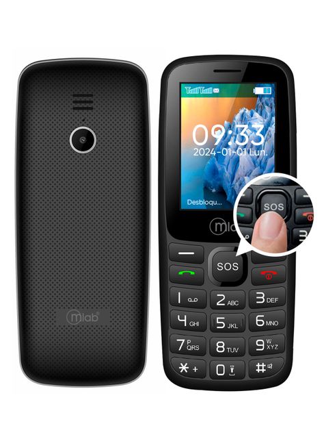 Telefono Celular Adulto Mayor 4G Dual Sim Bar Style 2.4 Pulg-1