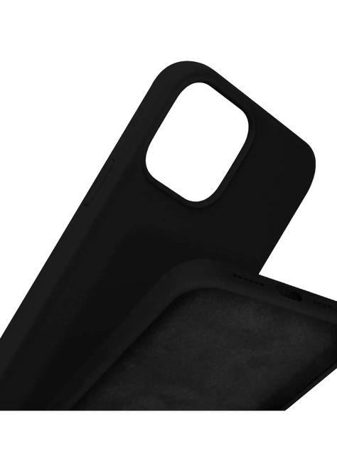 Carcasa Para iPhone 15 Pro Goma Negro-3