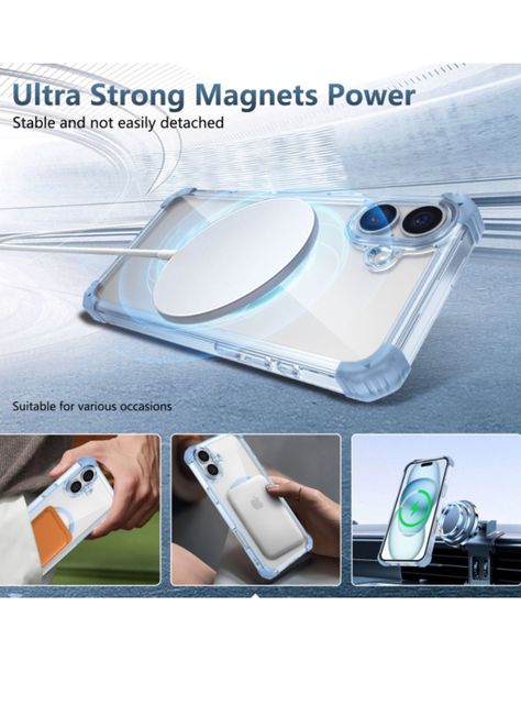 Carcasa Transparente Magsafe Para iPhone 16 Pro-3